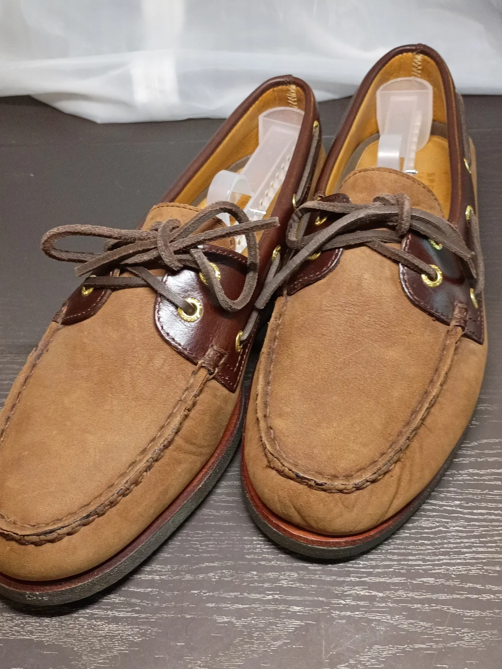 Sperry GOLD CUP Men's 10.5M Brown and Tan Suede Leather Boat Shoes.  Brand NEW!!